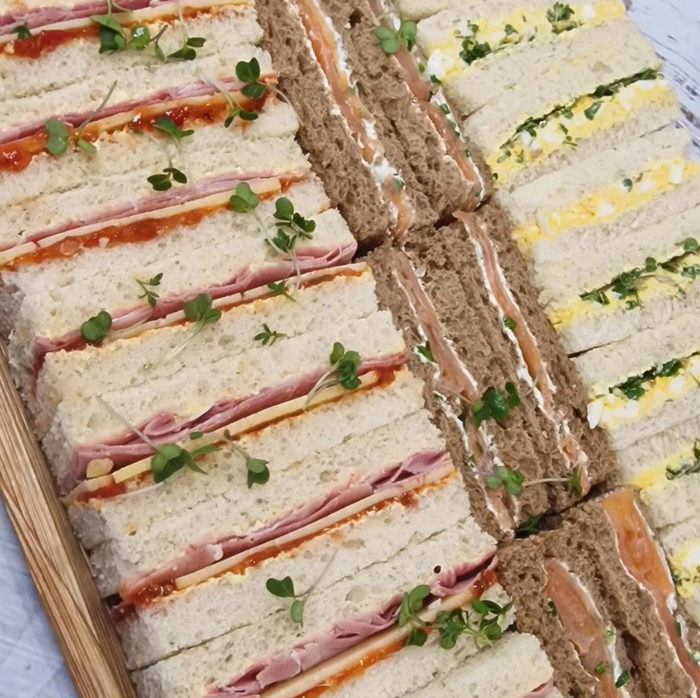 Finger sandwich platter selection